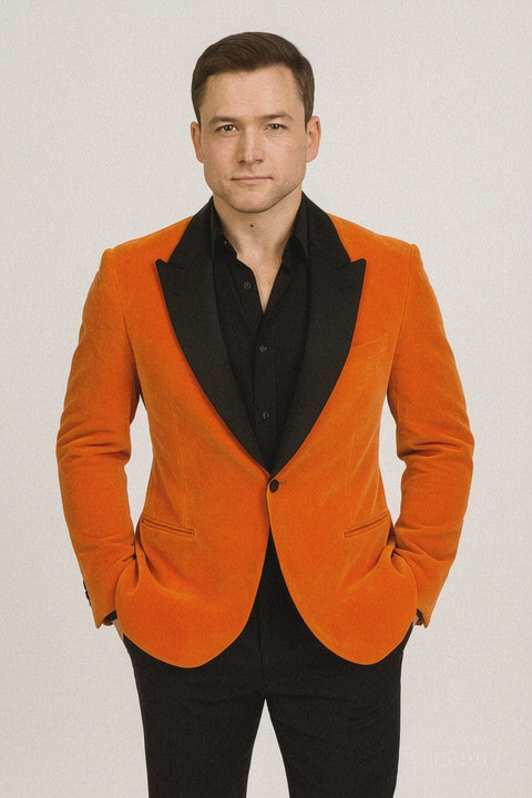KINGSMAN EGGSY'S RIMMED COTTON-VELVET TUXEDO JACKET