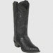 Men's Wild West Ostrich Skin J Toe Boots 