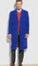 Royal Blue Men's Dress Coat full length Overcoat