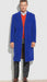 Royal Blue Men's Dress Coat full length Overcoat