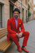 Men’s Hot Red 2-Piece Suit