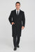Men’s Black Wool-Blend Topcoat