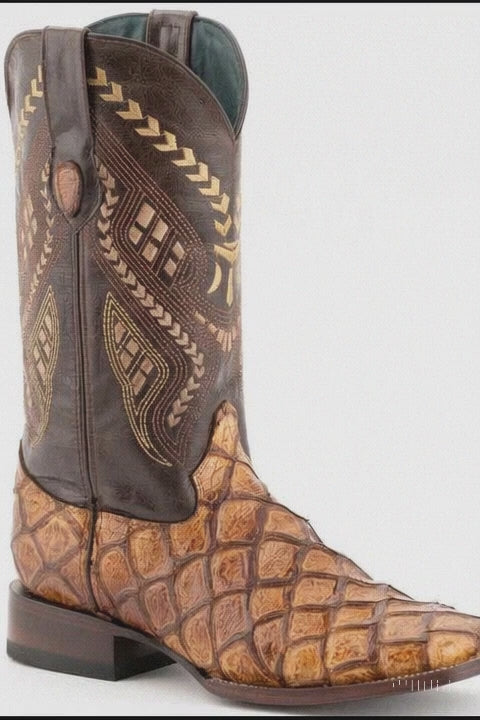 mens-print-pirarucu-fish-boots-handcrafted-cognac