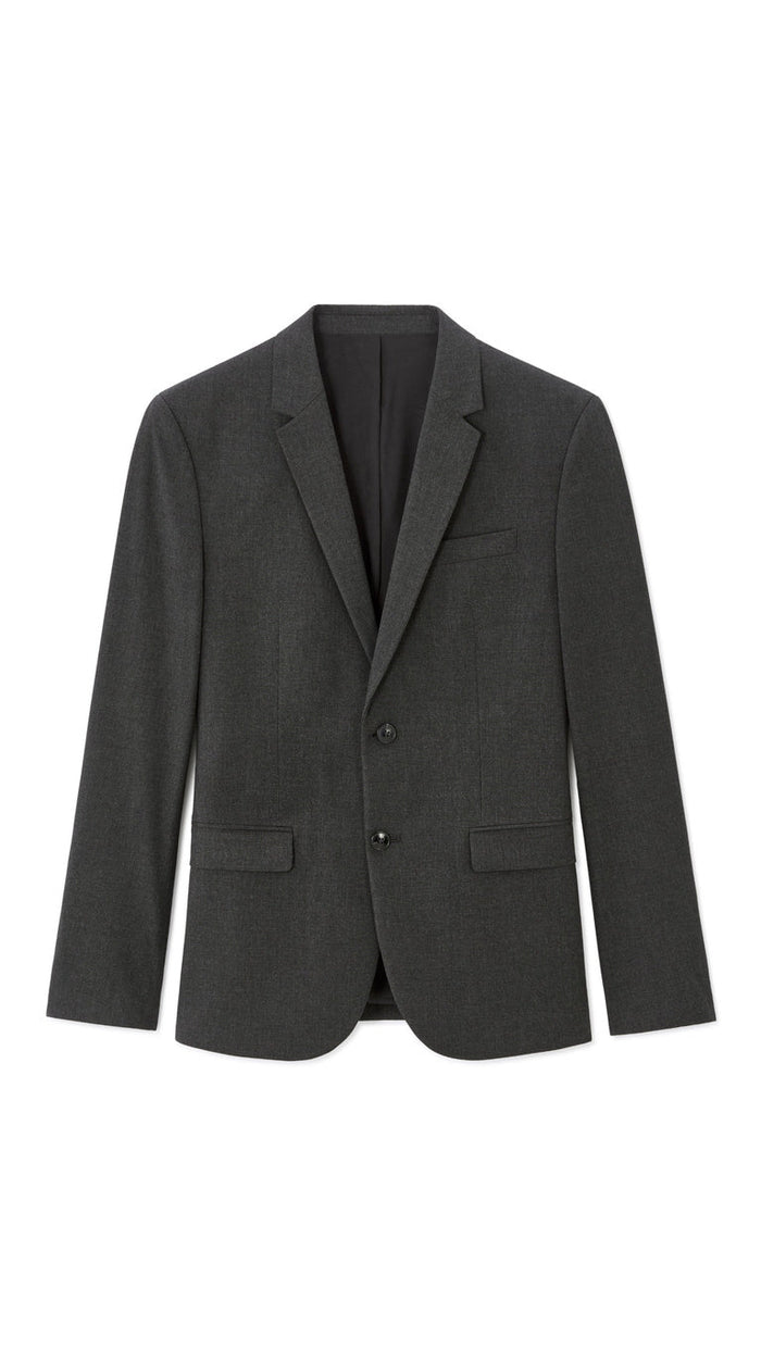 Slim Bi-Stretch Suit Jacket - Dark Grey