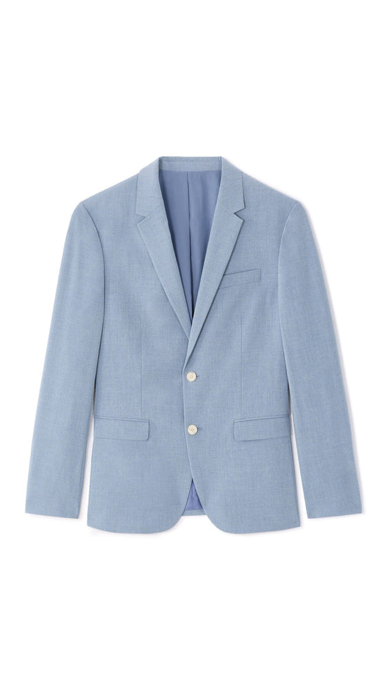 Slim Fit Bi-Stretch Chambray Suit Jacket