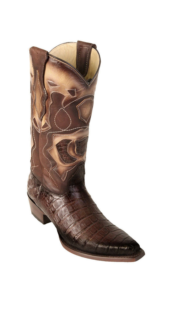 Los Altos Snip Toe Caiman Belly Boots