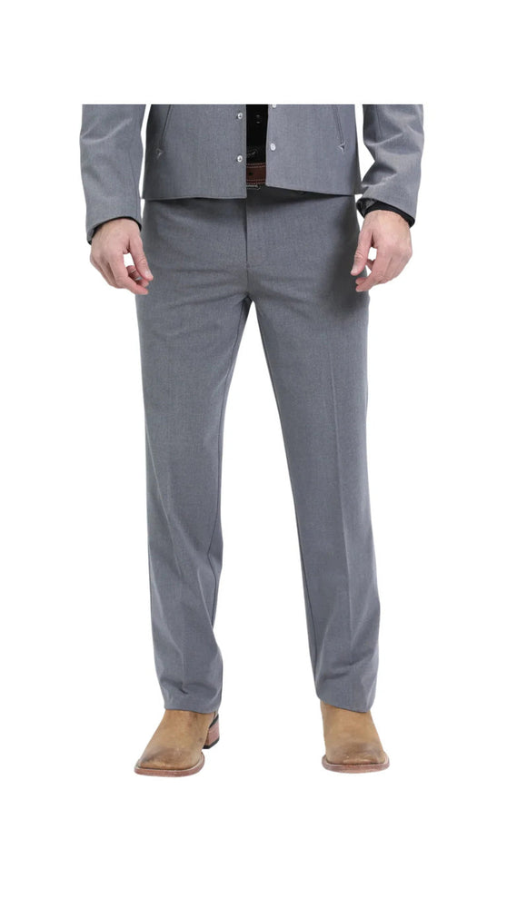 Men's Grey Western Suit – Classic 2-Piece Tailored Jacket & Trousers Set