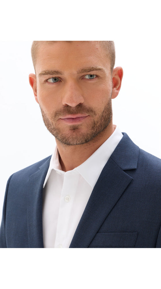 Slim Fit Bi-Stretch Suit Jacket - Navy Fant