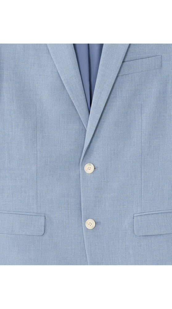 Slim Fit Bi-Stretch Chambray Suit Jacket
