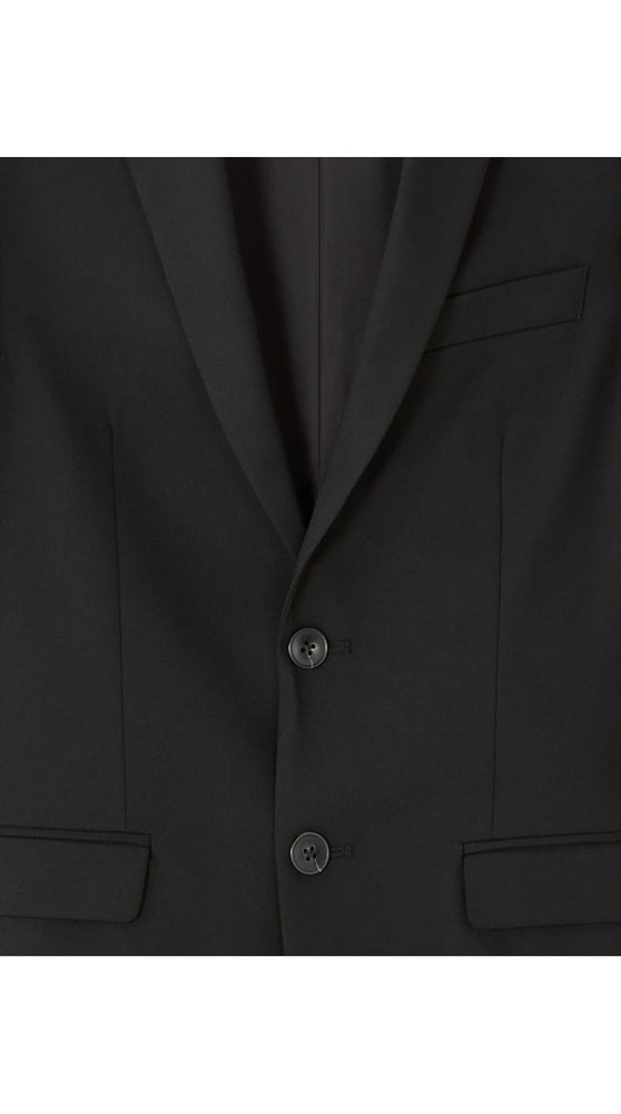Slim Bi-Stretch Suit Jacket - Black