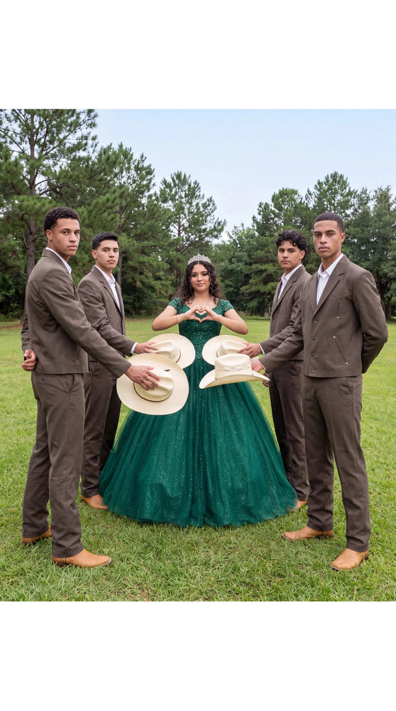 Men's Brown Western Suit 2-Piece - Cowboy Suit with Western Yoke & Pearl Snaps