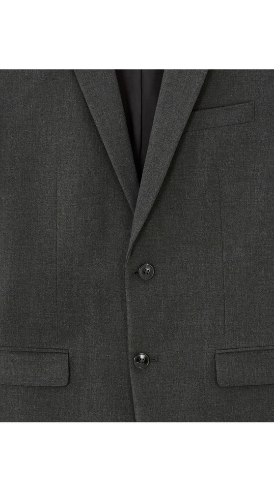 Slim Bi-Stretch Suit Jacket - Dark Grey