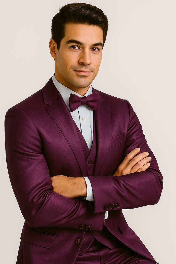 Groomfit-purple-satin-tuxedo-ensemble