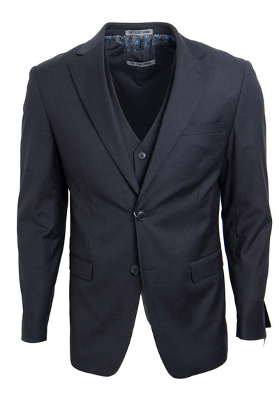 Men's Charcoal Suit Three Piece Set by Stacy Adams - Wedding - Prom