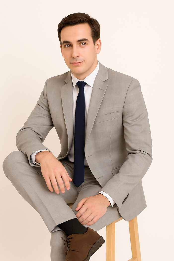 Mens Suits Los Angeles Why Rent To Setup The Group - Call: 3104300939 Buy Online Instead of Rental Slim Fit Groom Wedding Suits & Tuxedo Online + Light Gray Plaid + Free Shirt & Tie
