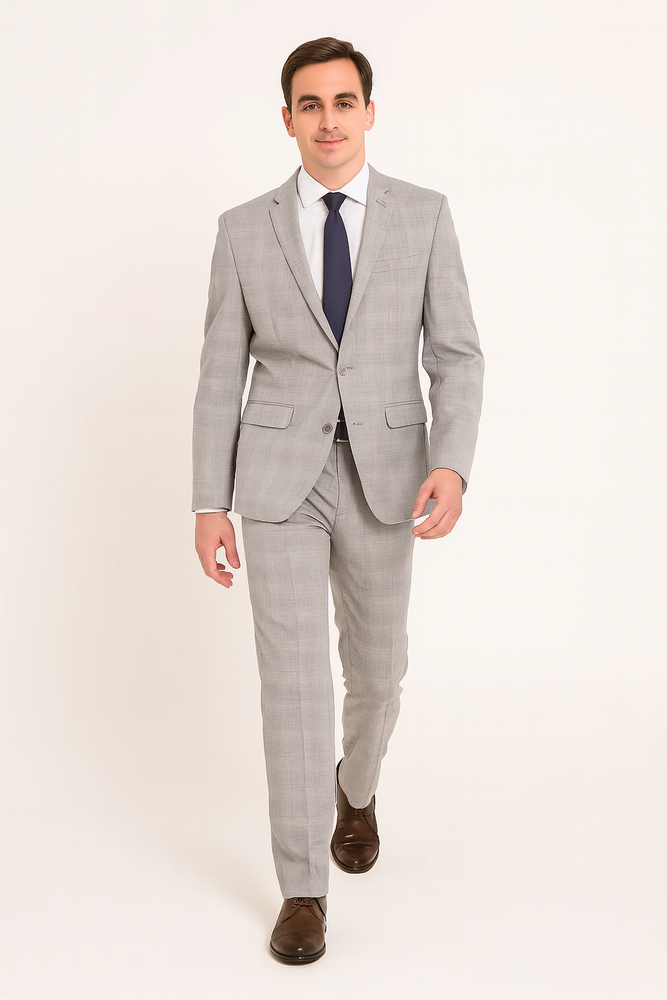 Call if not Text or Whatsup 3104300939 To Setup The Group - Call: 3104300939 Buy Online Instead of Rental Slim Fit Groom Wedding Suits & Tuxedo Online + Light Gray Plaid + Free Shirt & Tie