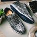 Zelli Rio Genuine Ostrich Quill Sneakers in Faded Black