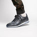 Zelli Rio Genuine Ostrich Quill Sneakers in Faded Black