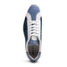 Zelli Ripi Hand Woven Sueded Calfskin Luxury Sneakers in Blue