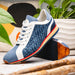 Zelli Ripi Hand Woven Sueded Calfskin Luxury Sneakers in Blue