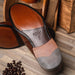 Zelli Roma Classic Penny Loafers in Genuine Brown Ostrich Quill