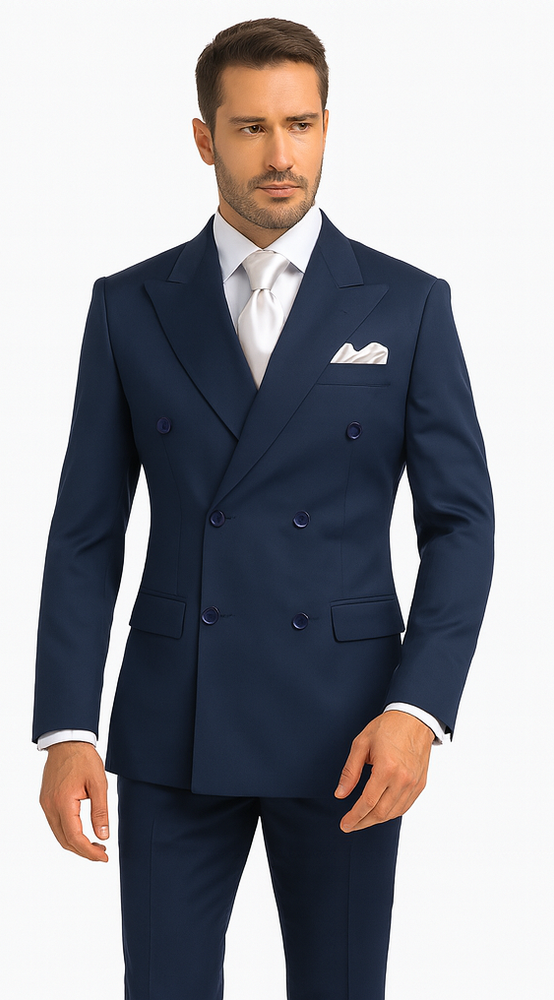 Rossi Man ARTHUR RM2302 Double-Breasted Suit – Men’s Formalwear