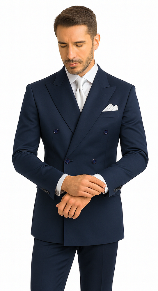 Rossi Man ARTHUR RM2302 Double-Breasted Suit – Men’s Formalwear