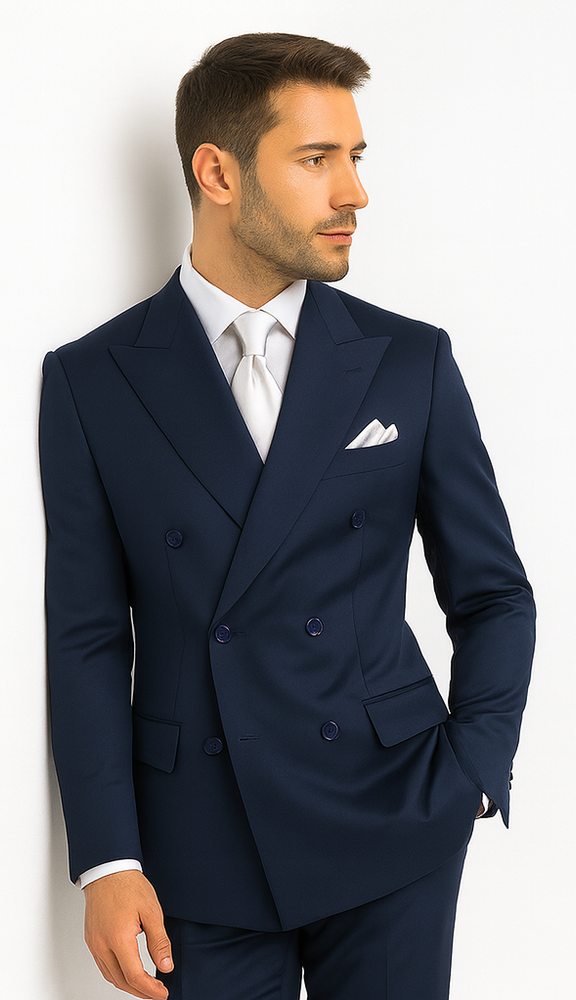 Rossi Man ARTHUR RM2302 Double-Breasted Suit – Men’s Formalwear