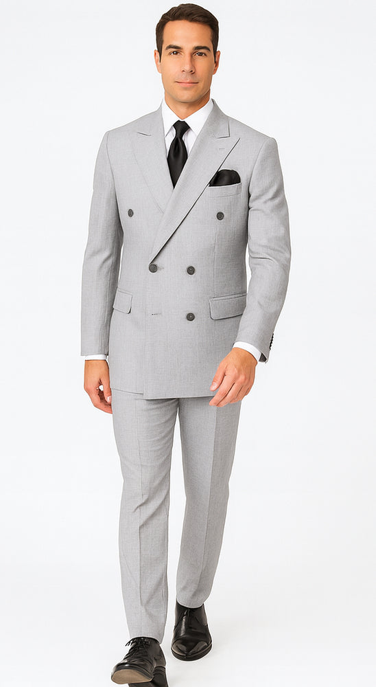 Rossi Man ARTHUR RM2305 Double-Breasted Suit –  Men’s Formalwear
