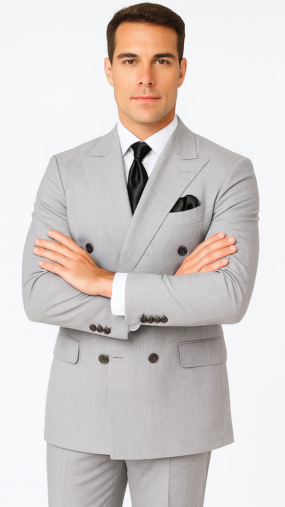 Rossi Man ARTHUR RM2305 Double-Breasted Suit –  Men’s Formalwear