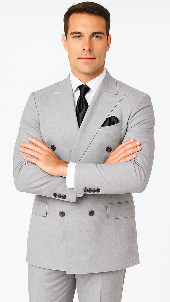 Rossi Man ARTHUR RM2305 Double-Breasted Suit –  Men’s Formalwear