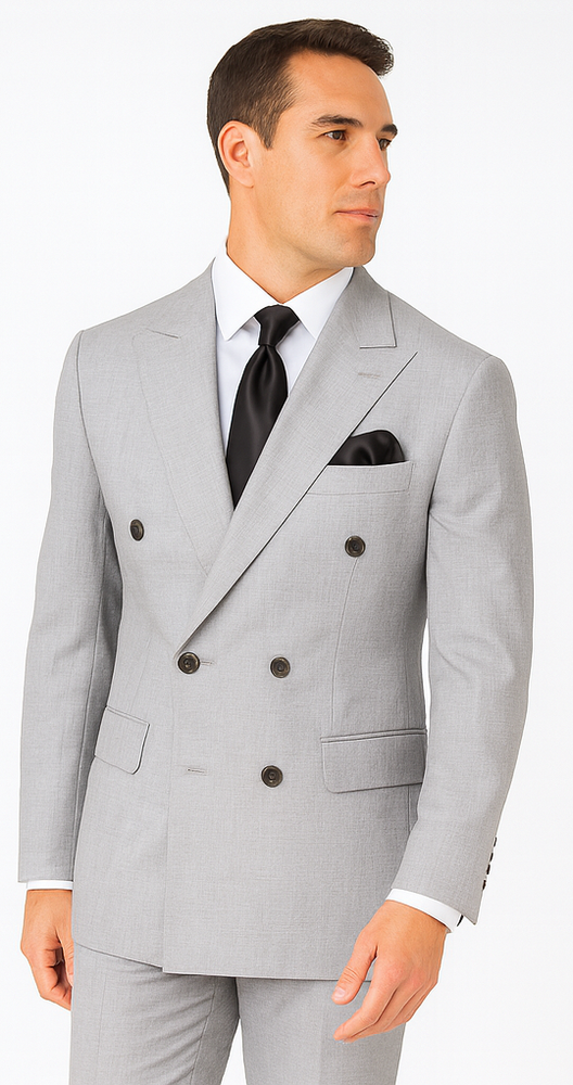 Rossi Man ARTHUR RM2305 Double-Breasted Suit –  Men’s Formalwear