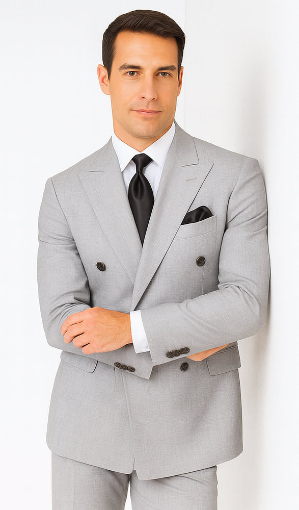 Rossi Man ARTHUR RM2305 Double-Breasted Suit –  Men’s Formalwear
