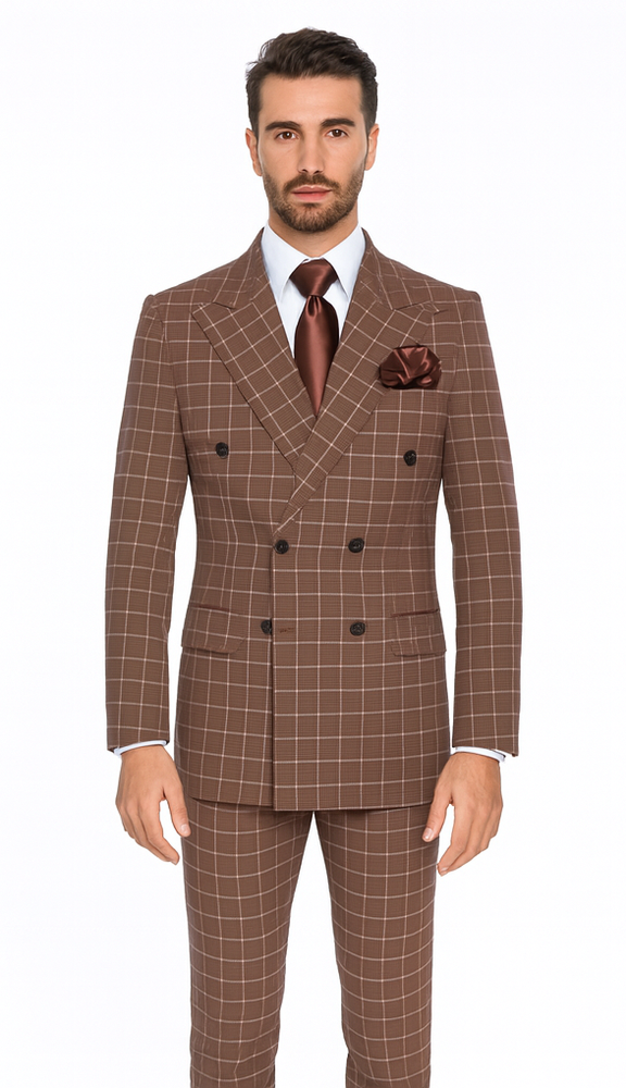 Rossi Man ARTHUR RM2317 Double-Breasted Suit – Men’s Formalwear