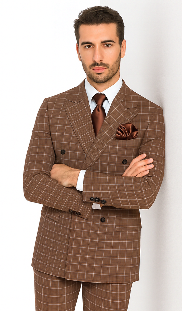 Rossi Man ARTHUR RM2317 Double-Breasted Suit – Men’s Formalwear