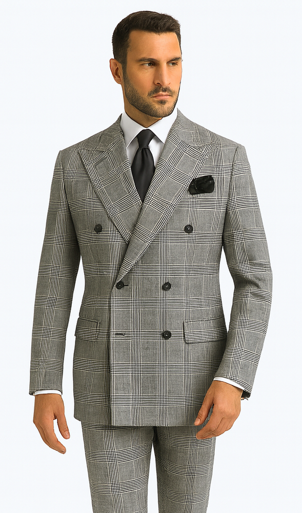 Rossi Man ARTHUR RM2318 Double-Breasted Suit – Modern Formalwear