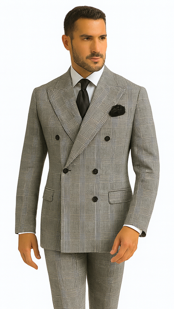 Rossi Man ARTHUR RM2318 Double-Breasted Suit – Modern Formalwear
