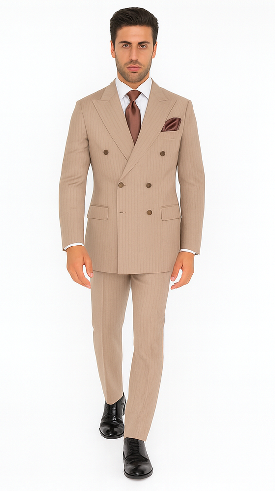 Rossi Man ARTHUR RM2320 Double-Breasted Suit – Men’s Formalwear