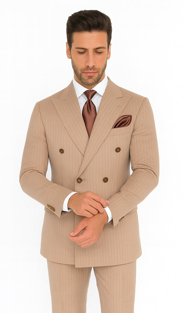 Rossi Man ARTHUR RM2320 Double-Breasted Suit – Men’s Formalwear