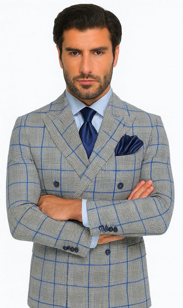 Rossi Man ARTHUR RM2322 Double-Breasted Suit – Classic Men’s Formal