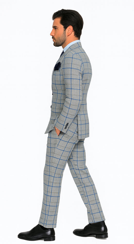 Rossi Man ARTHUR RM2322 Double-Breasted Suit – Classic Men’s Formal
