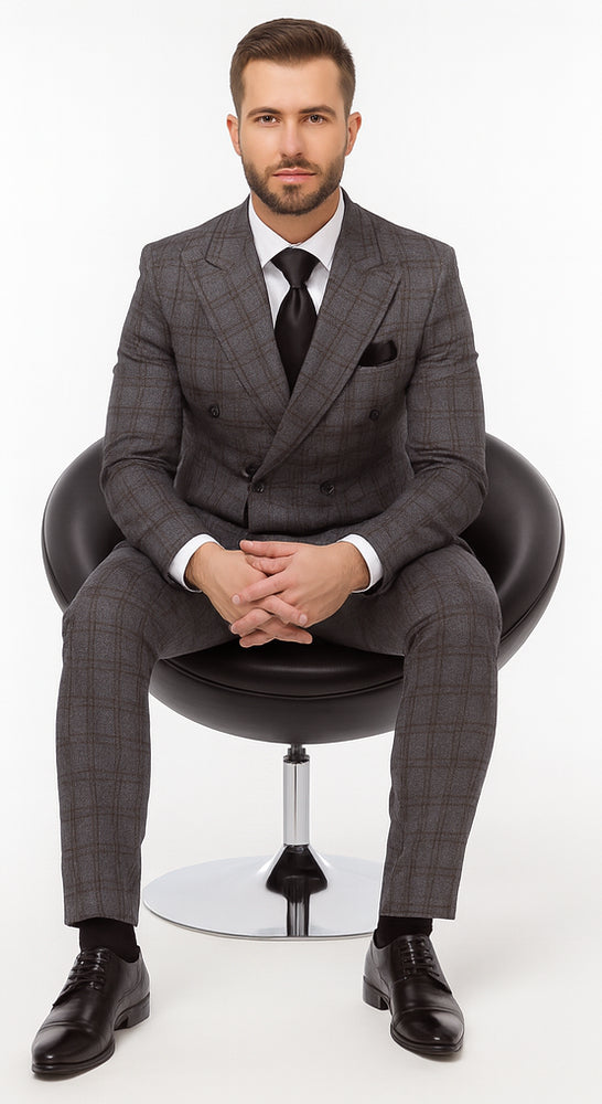 Rossi Man ARTHUR RM2323 Double-Breasted Suit – Classic Men’s Formalwear