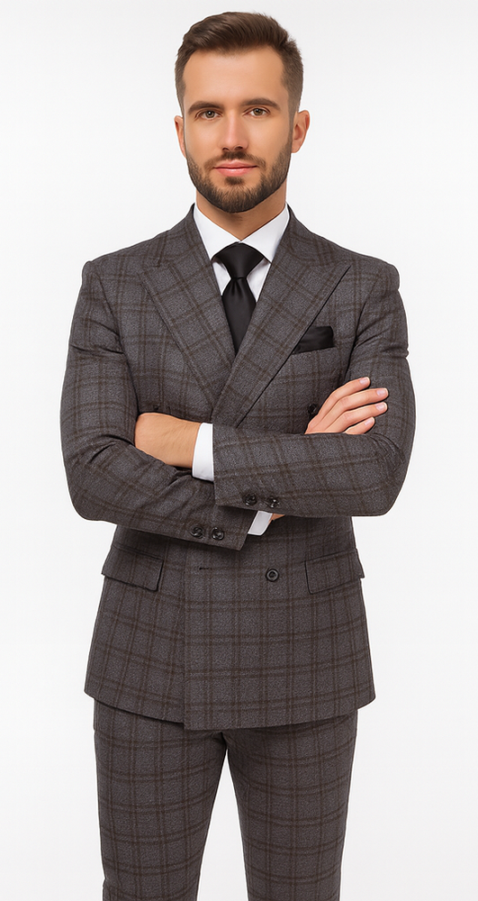 Rossi Man ARTHUR RM2323 Double-Breasted Suit – Classic Men’s Formalwear