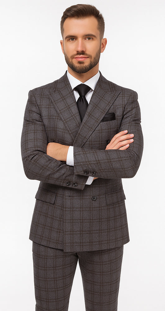 Rossi Man ARTHUR RM2323 Double-Breasted Suit – Classic Men’s Formalwear
