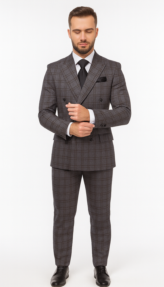 Rossi Man ARTHUR RM2323 Double-Breasted Suit – Classic Men’s Formalwear