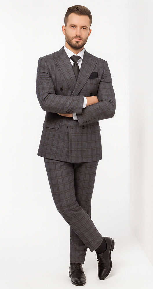 Rossi Man ARTHUR RM2323 Double-Breasted Suit – Classic Men’s Formalwear
