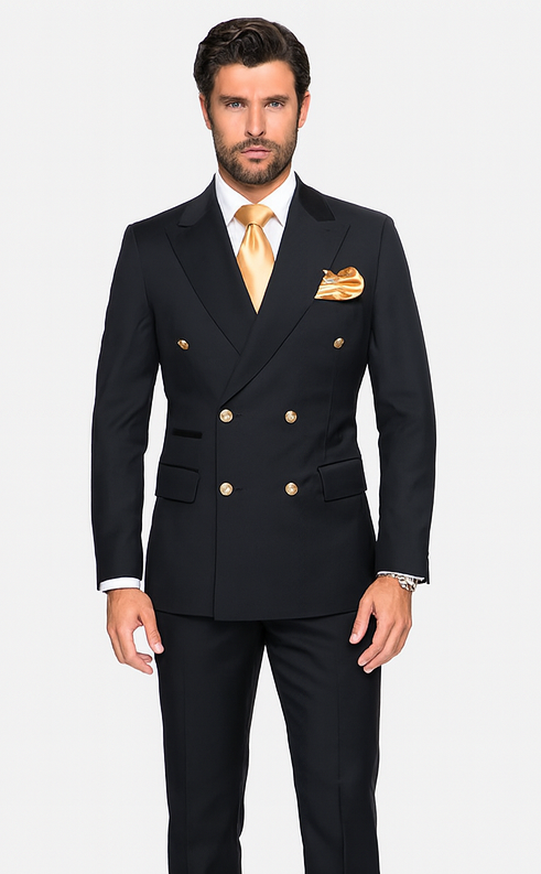 Rossi Man Double-Breasted 2-on-6 Suit – Men's Formalwear