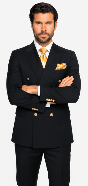 Rossi Man Double-Breasted 2-on-6 Suit – Men's Formalwear