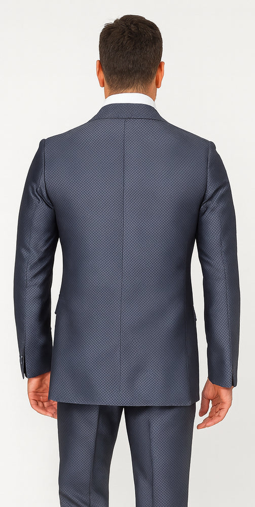 Rossi Man DUKE RM1767 Slim Fit 3-Piece Steel Grey Suit – Modern Formalwear for Men