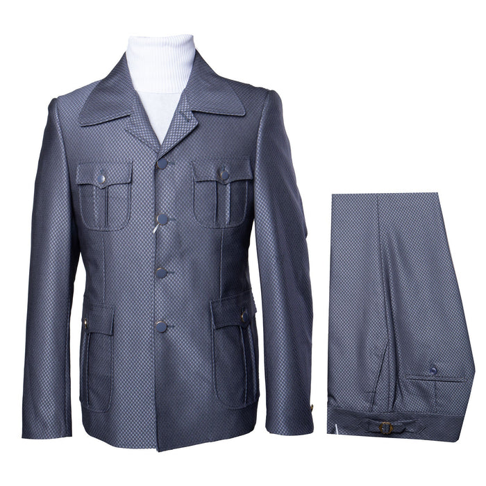 Rossi Man DUKE RM1767 Slim Fit 3-Piece Steel Grey Suit – Modern Formalwear for Men